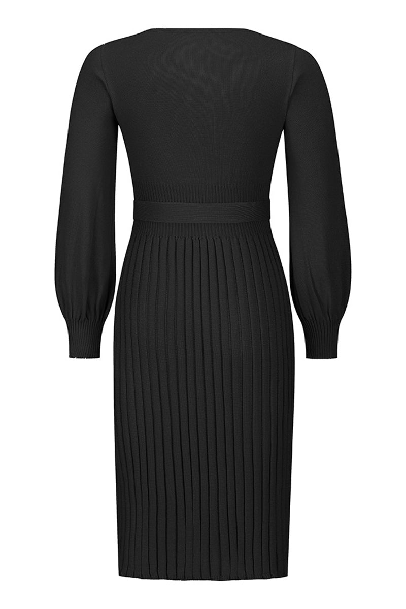 Bandage O Neck One Step Skirt Dresses(4 Colors)