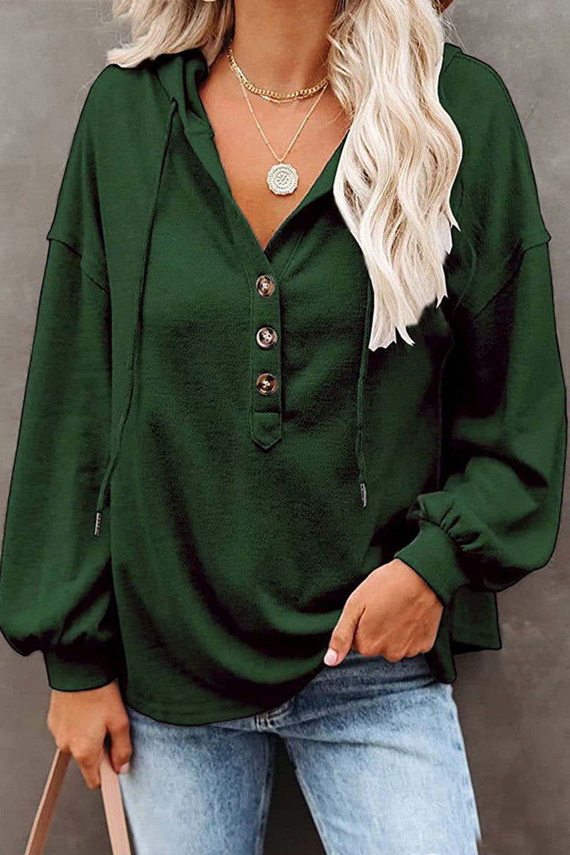 Frenulum V Neck Hoodies(8 Colors)