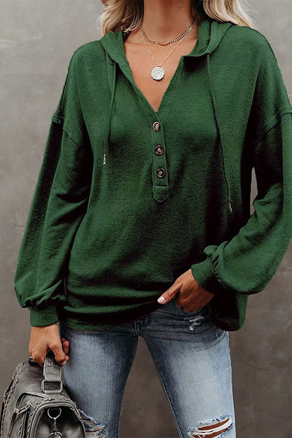 Frenulum V Neck Hoodies(8 Colors)