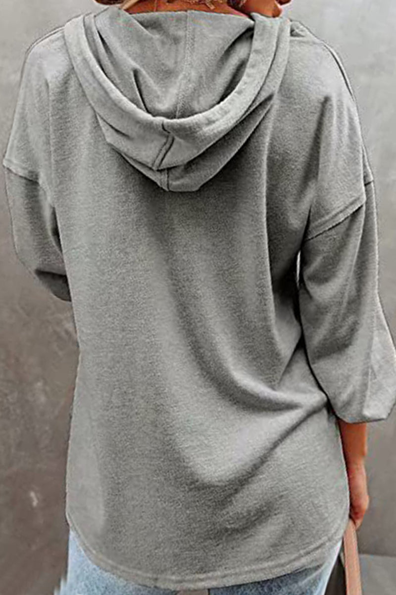 Frenulum V Neck Hoodies(8 Colors)