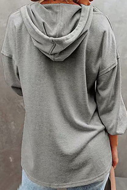 Frenulum V Neck Hoodies(8 Colors)