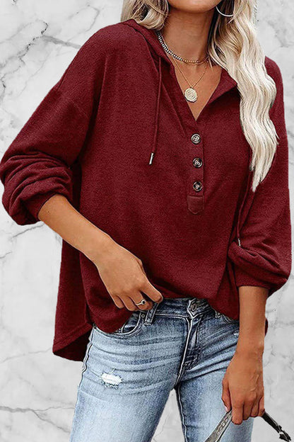 Frenulum V Neck Hoodies(8 Colors)