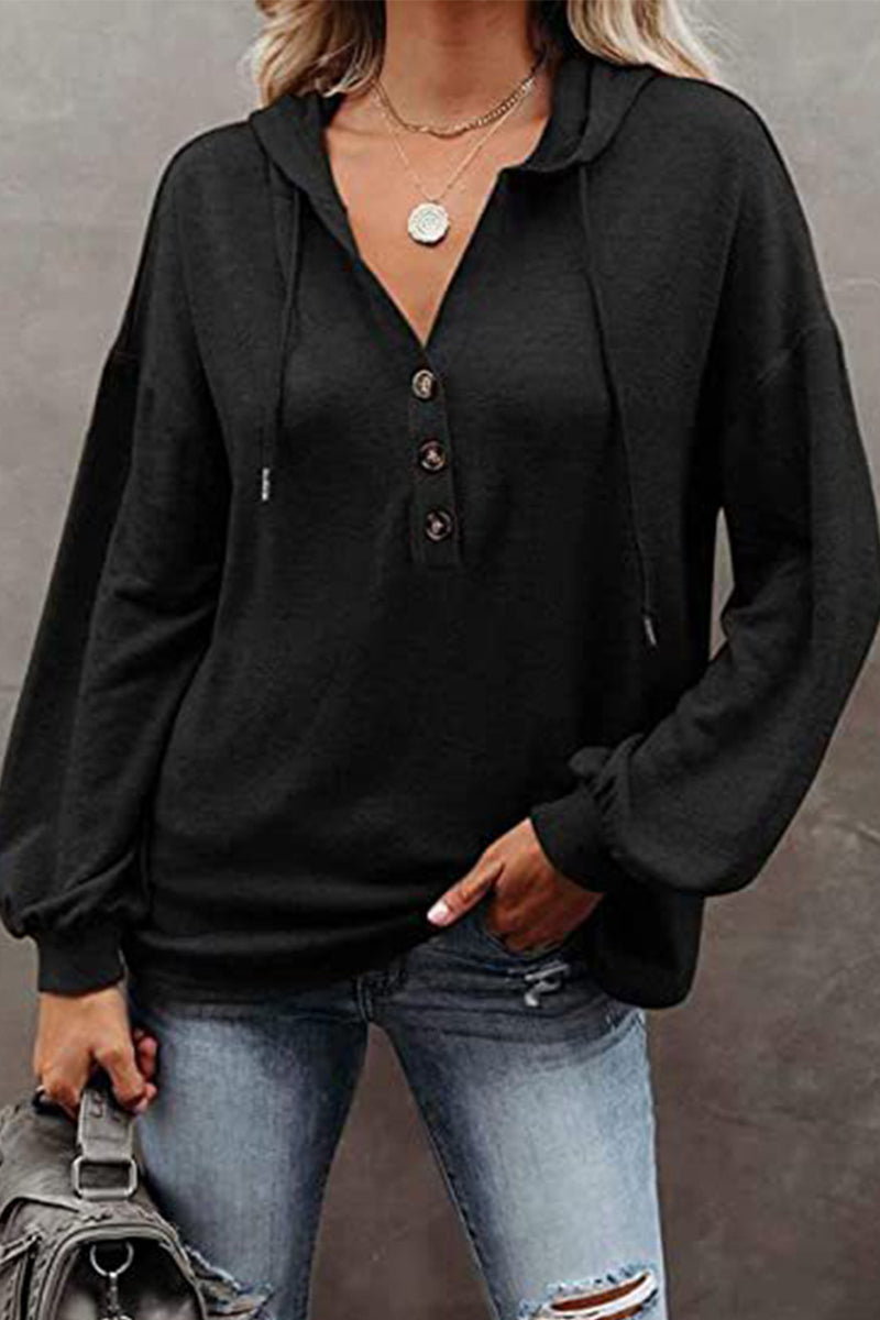 Frenulum V Neck Hoodies(8 Colors)