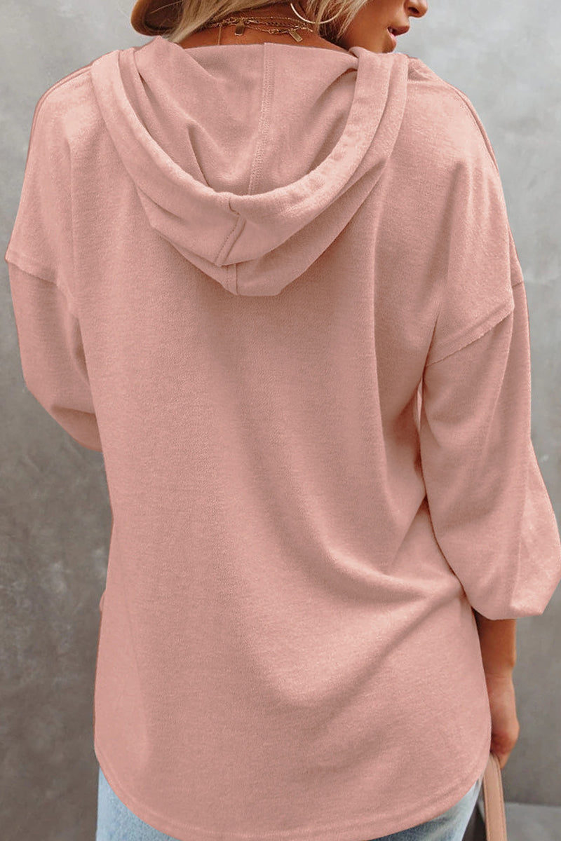 Frenulum V Neck Hoodies(8 Colors)