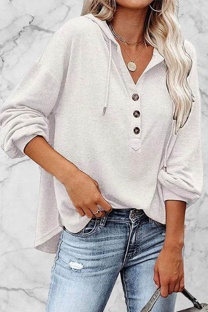 Frenulum V Neck Hoodies(8 Colors)