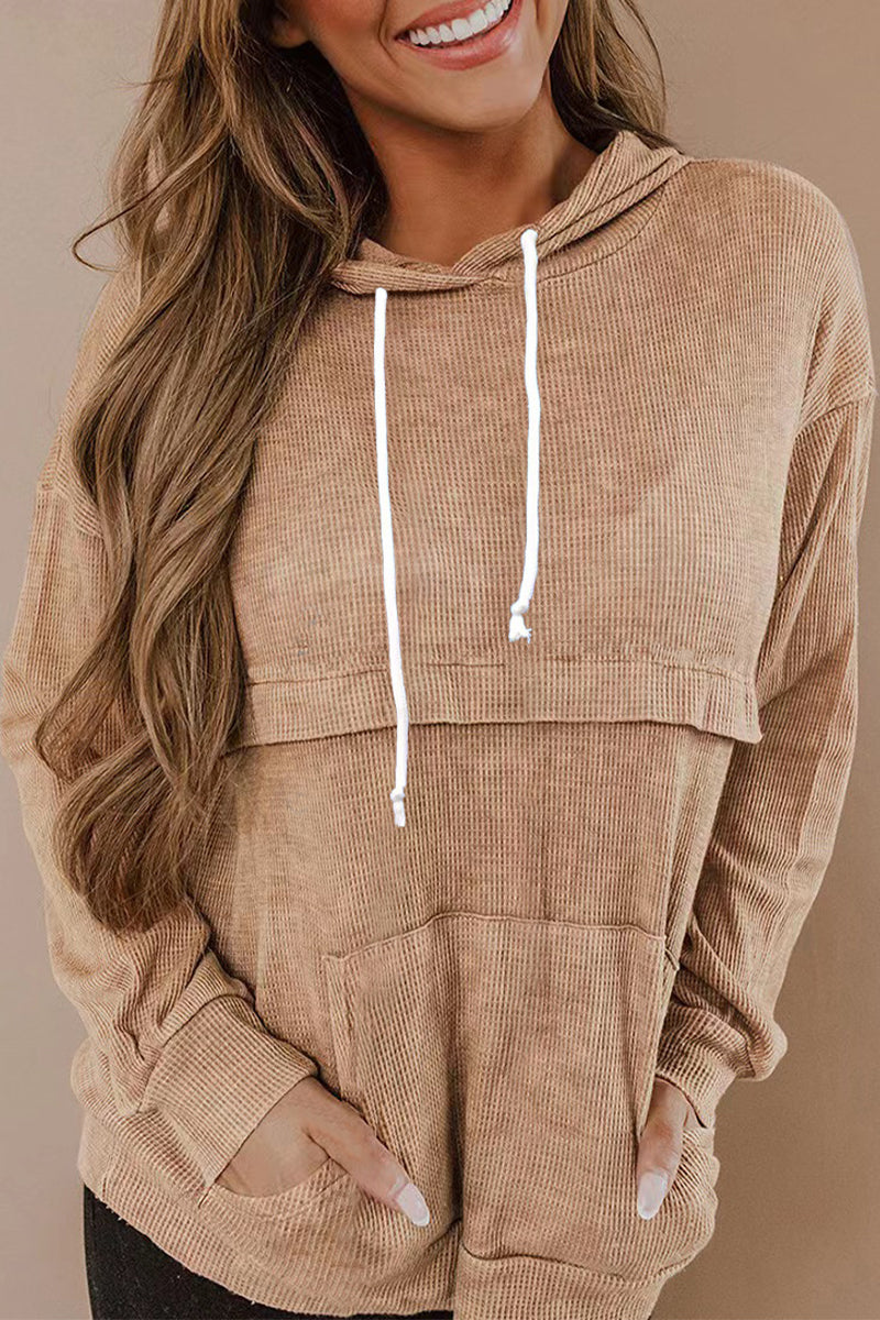 Color O Neck Hoodies(4 Colors)