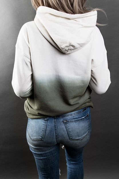 Sweet Print Pocket Hooded Collar Hoodies(3 Colors)