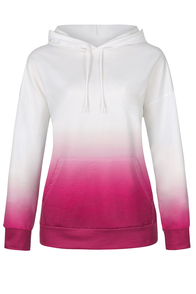 Sweet Print Pocket Hooded Collar Hoodies(3 Colors)
