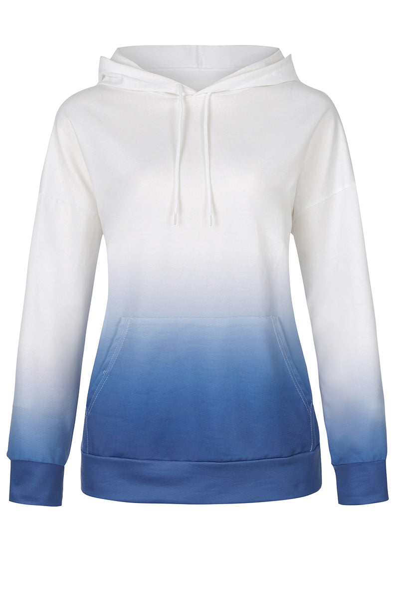 Sweet Print Pocket Hooded Collar Hoodies(3 Colors)