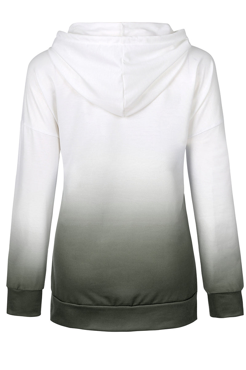 Sweet Print Pocket Hooded Collar Hoodies(3 Colors)