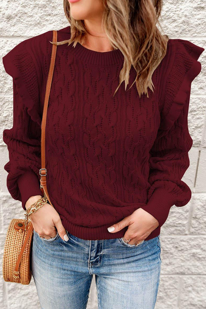 Patchwork O Neck Sweaters(8 Colors)