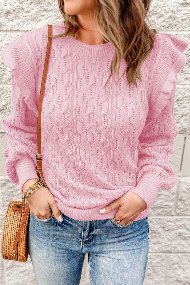 Patchwork O Neck Sweaters(8 Colors)