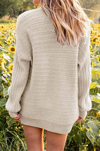 Hollowed Out V Neck Cardigans(6 Colors)