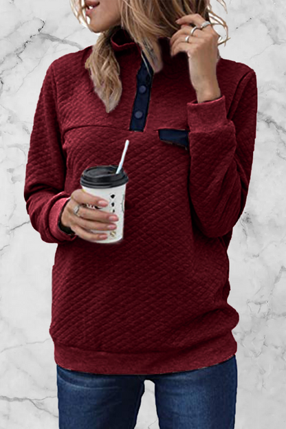Patchwork Turtleneck Hoodies(7 Colors)