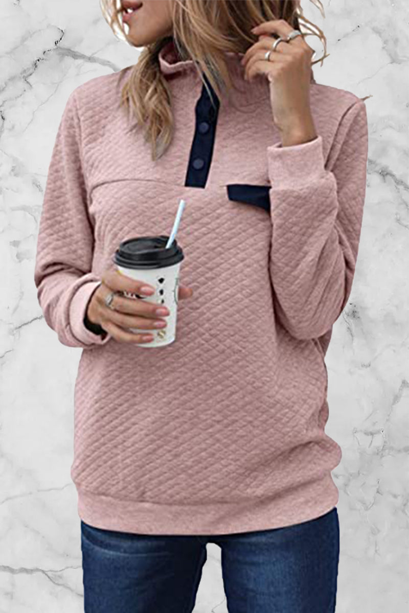 Patchwork Turtleneck Hoodies(7 Colors)
