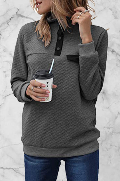 Patchwork Turtleneck Hoodies(7 Colors)