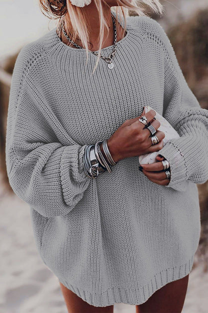 Street Color O Neck Sweaters(6 Colors)