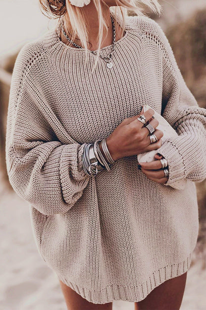 Street Color O Neck Sweaters(6 Colors)
