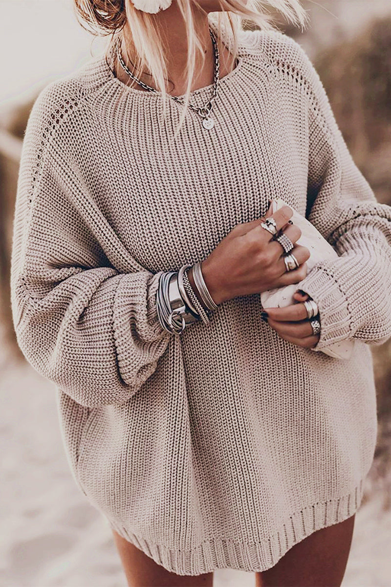 Street Color O Neck Sweaters(6 Colors)
