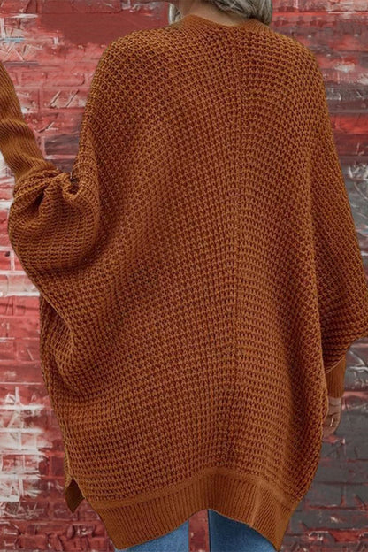 Color V Neck Bat Sleeve Cardigans(8 Colors)