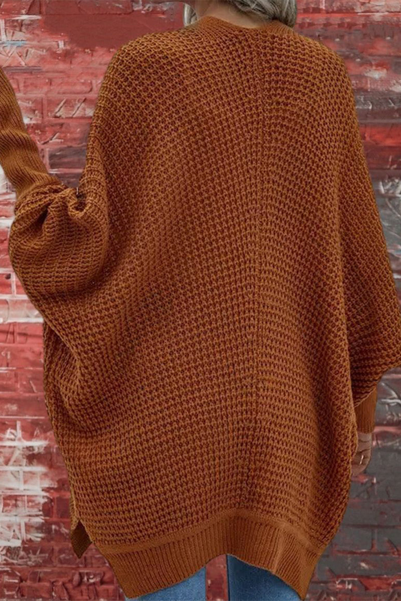 Color V Neck Bat Sleeve Cardigans(8 Colors)