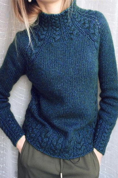 Color Half a Turtleneck Sweaters(6 Colors)
