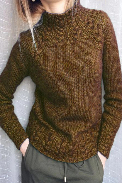 Color Half a Turtleneck Sweaters(6 Colors)