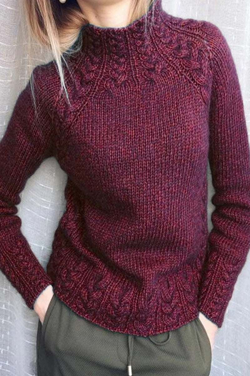 Color Half a Turtleneck Sweaters(6 Colors)