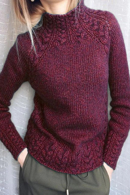 Color Half a Turtleneck Sweaters(6 Colors)