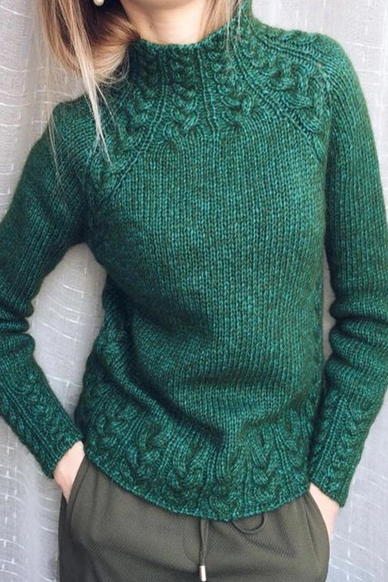Color Half a Turtleneck Sweaters(6 Colors)