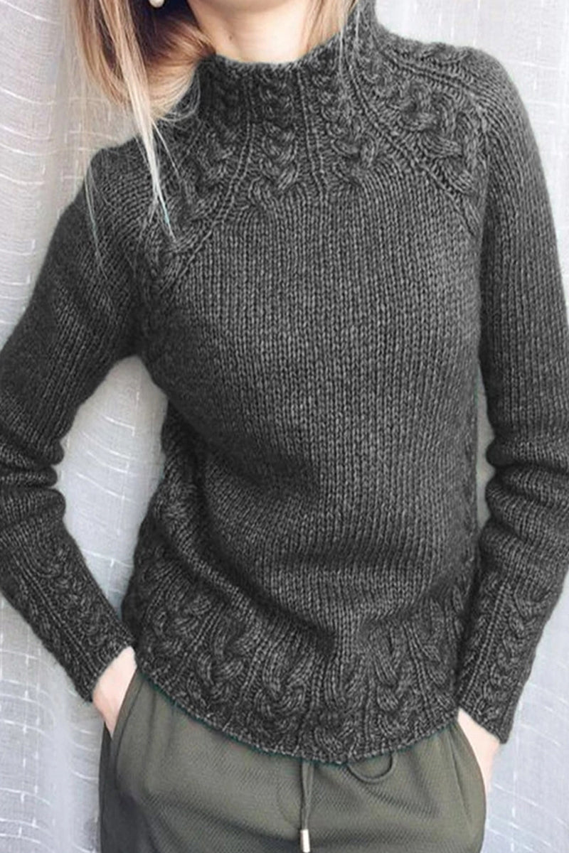 Color Half a Turtleneck Sweaters(6 Colors)