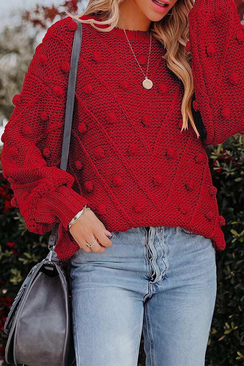 Sweet Color O Neck Sweaters(7 Colors)