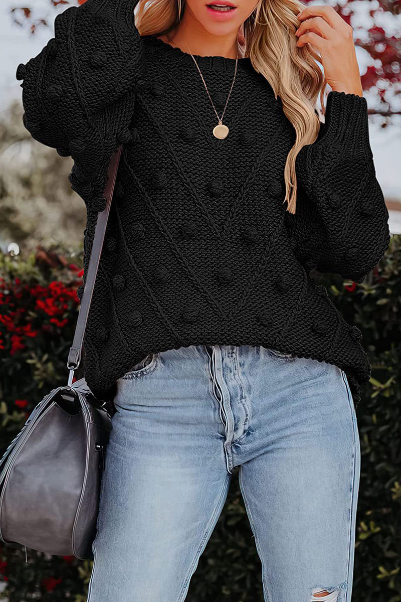 Sweet Color O Neck Sweaters(7 Colors)