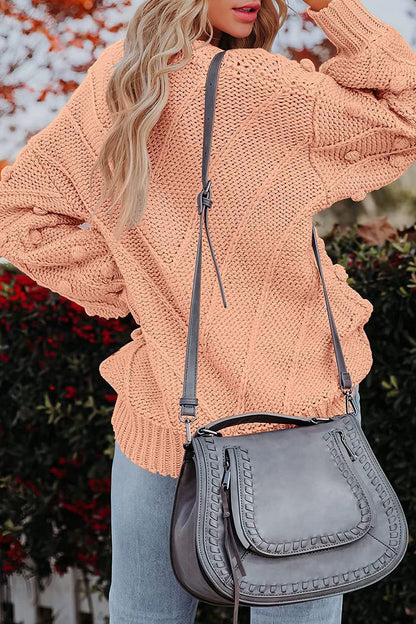 Sweet Color O Neck Sweaters(7 Colors)