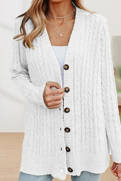 Buttons V Neck Cardigans(5 Colors)