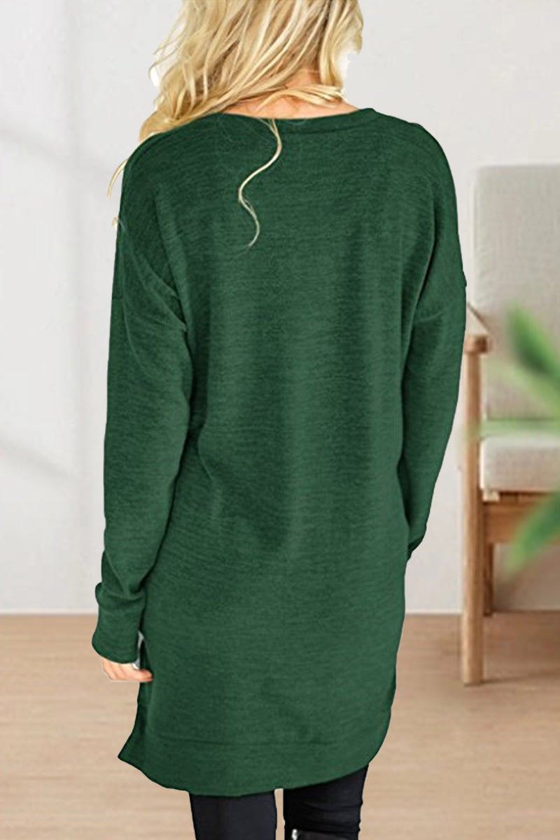 Color V Neck T-shirts