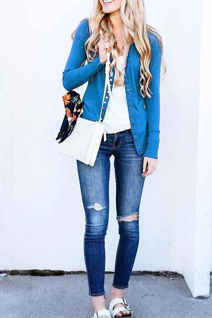 Buttons Color Cardigan(9 Colors)