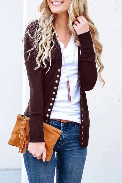 Buttons Color Cardigan(9 Colors)