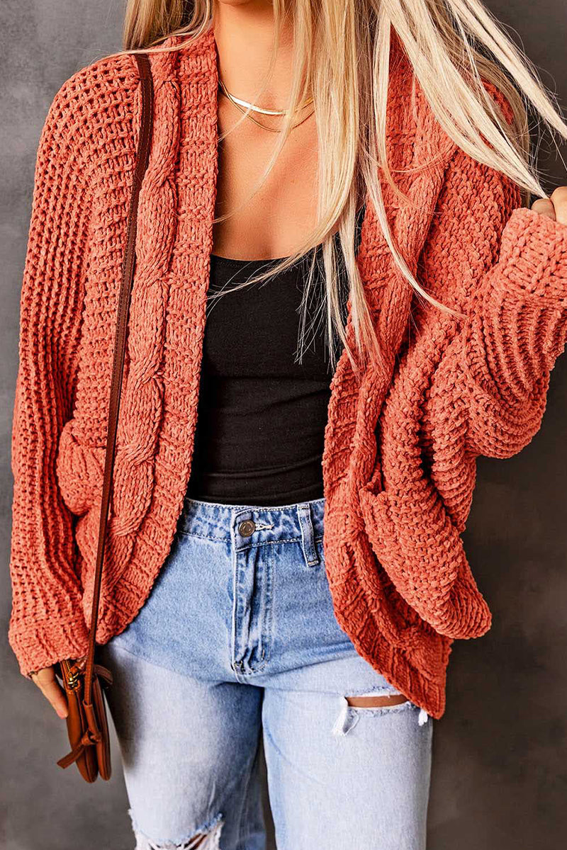 Pocket Cardigan Collar Tops(8 Colors)