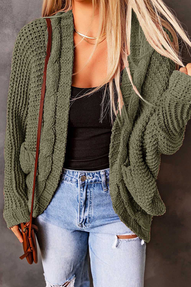 Pocket Cardigan Collar Tops(8 Colors)