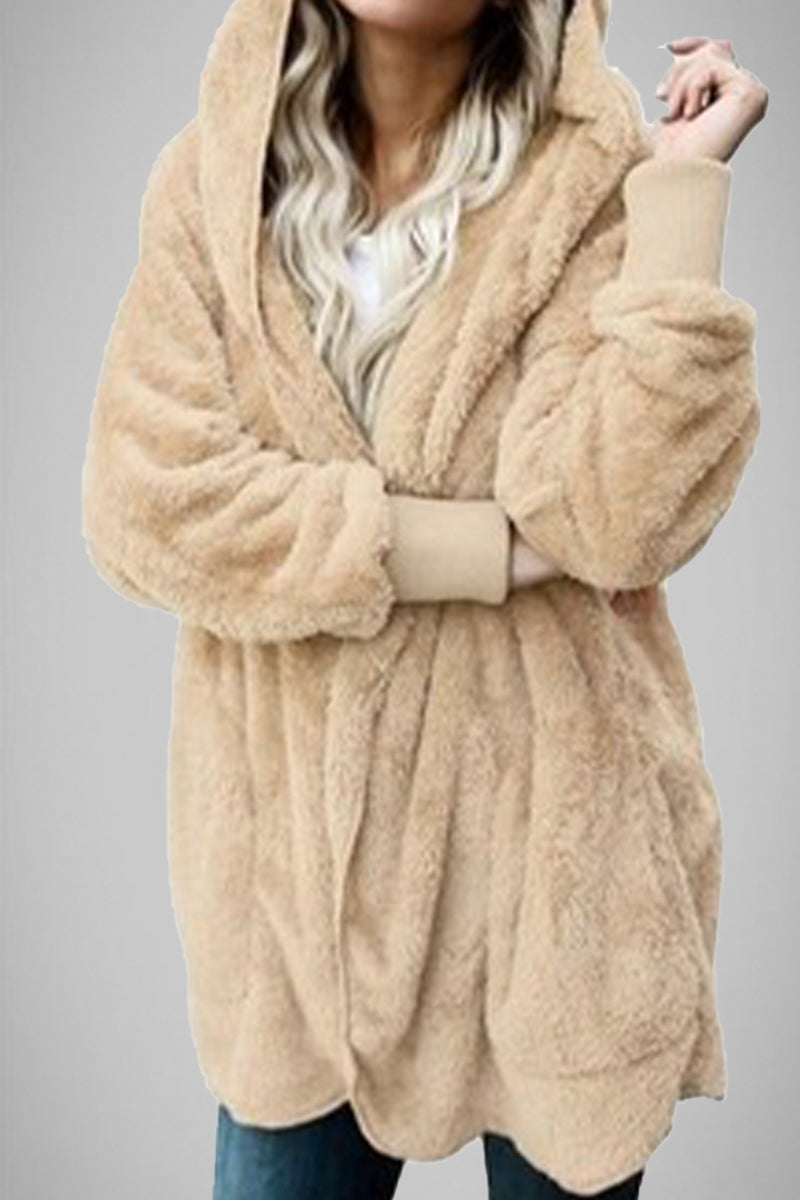 Work Patchwork Cardigan Collar Outerwear