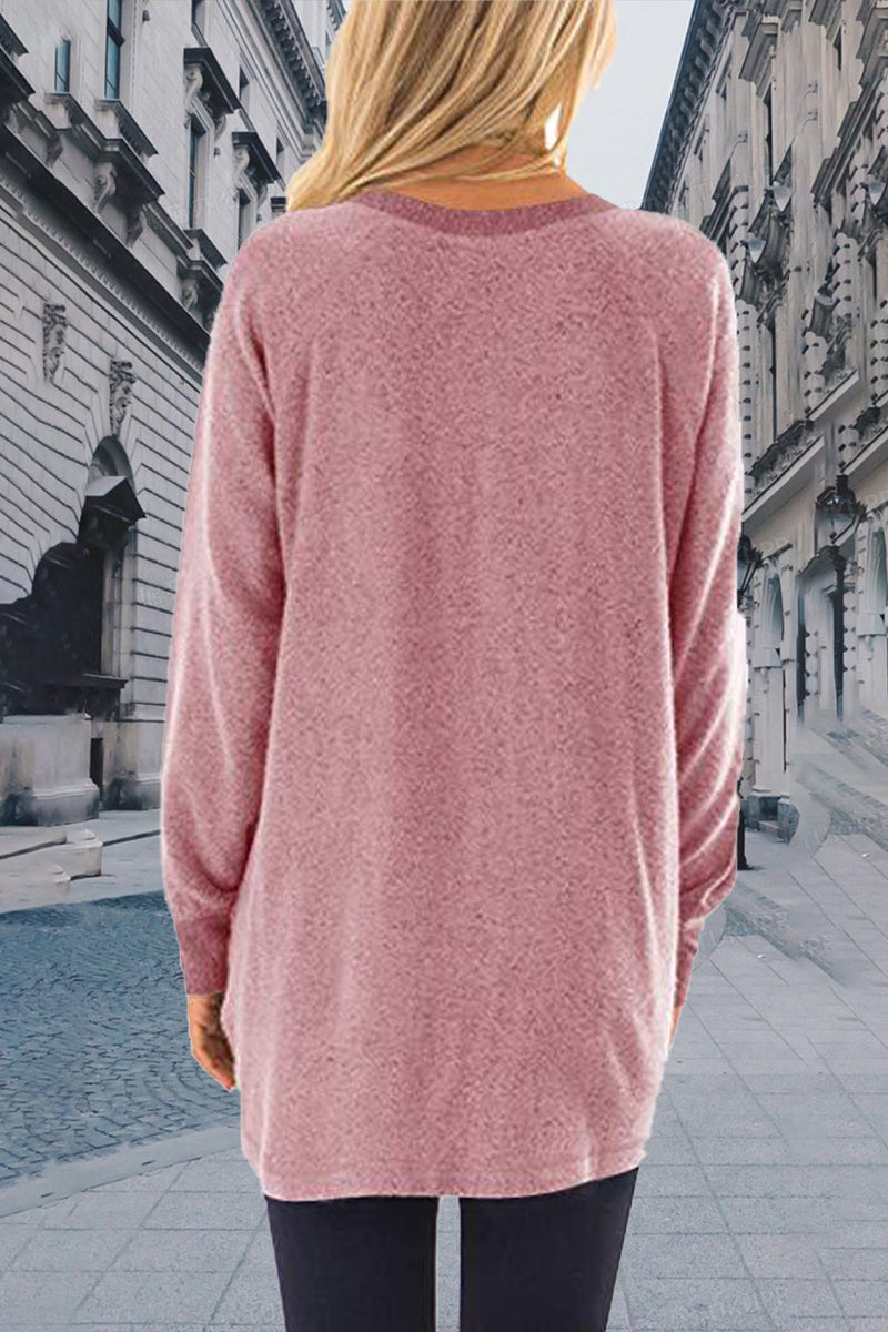 Contrast O Neck Hoodies(11 Colors)