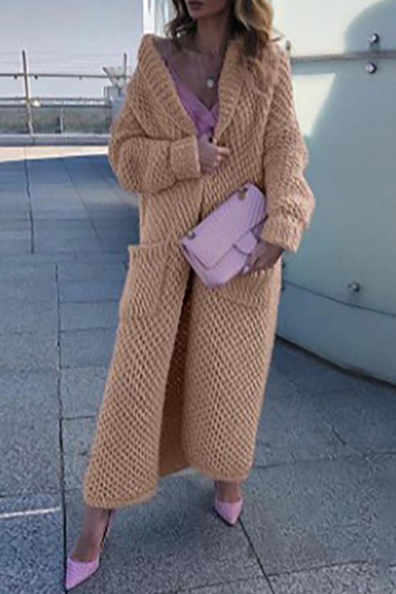 Color Cardigan Collar Tops(7 Colors)