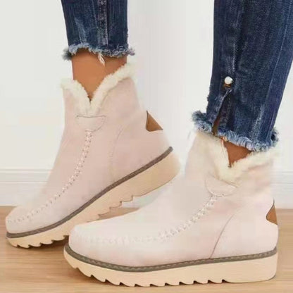 Patchwork Color Keep Warm Comfortable Shoes