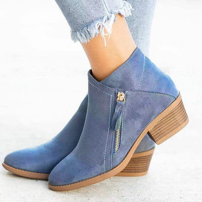 Patchwork Color Pointed Comfortable Shoes (heel Height 1.57in)
