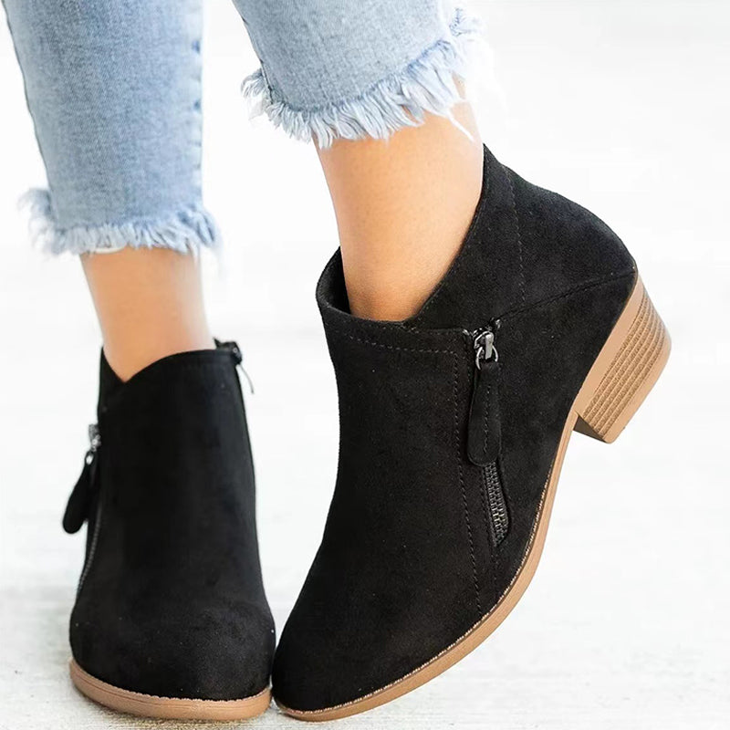 Patchwork Color Pointed Comfortable Shoes (heel Height 1.57in)