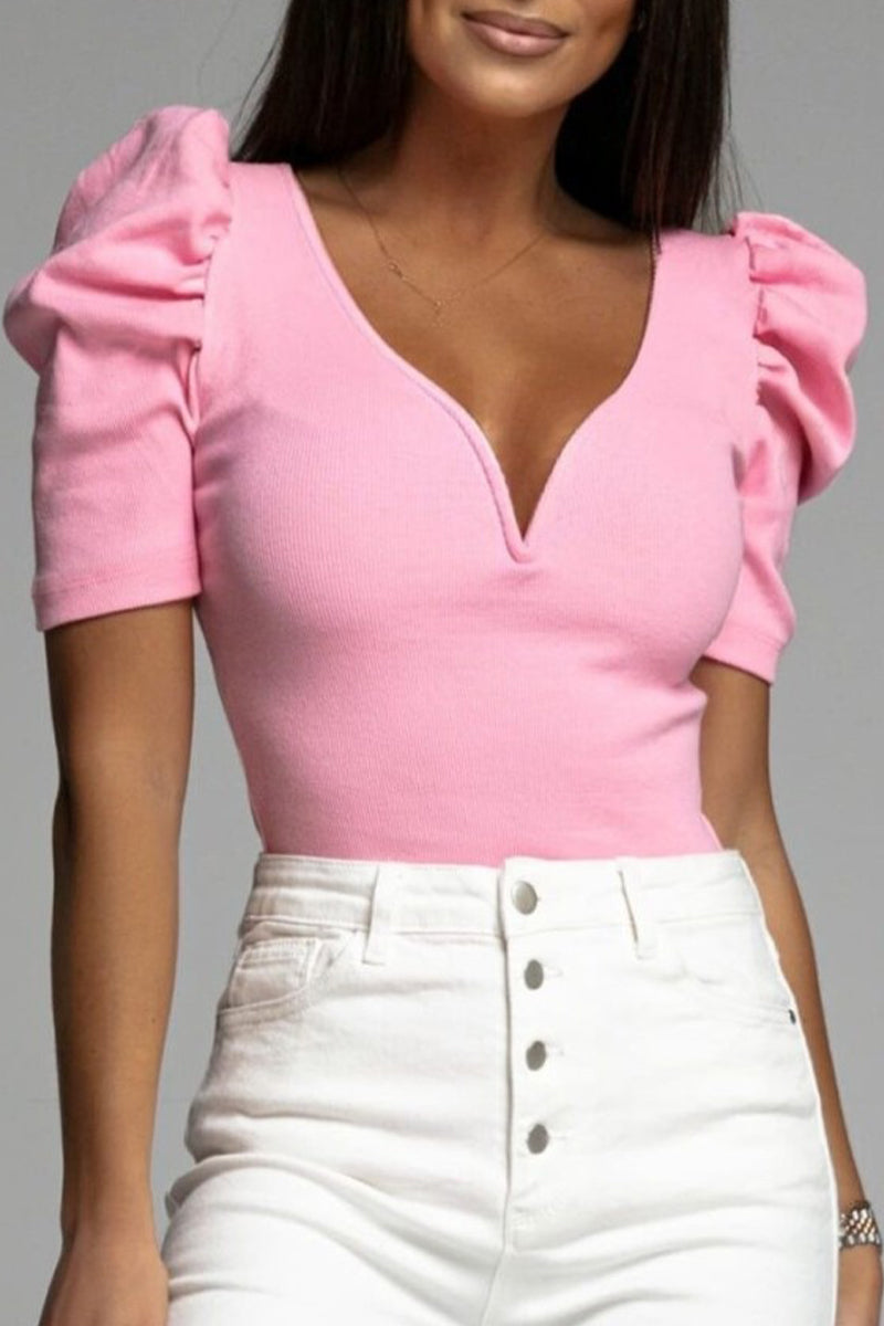 Simplicity V Neck Blouses(6 Colors)