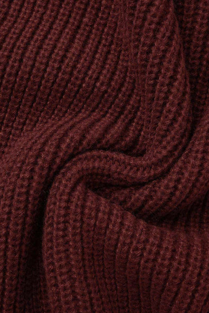Slit V Neck Sweaters(7 Colors)