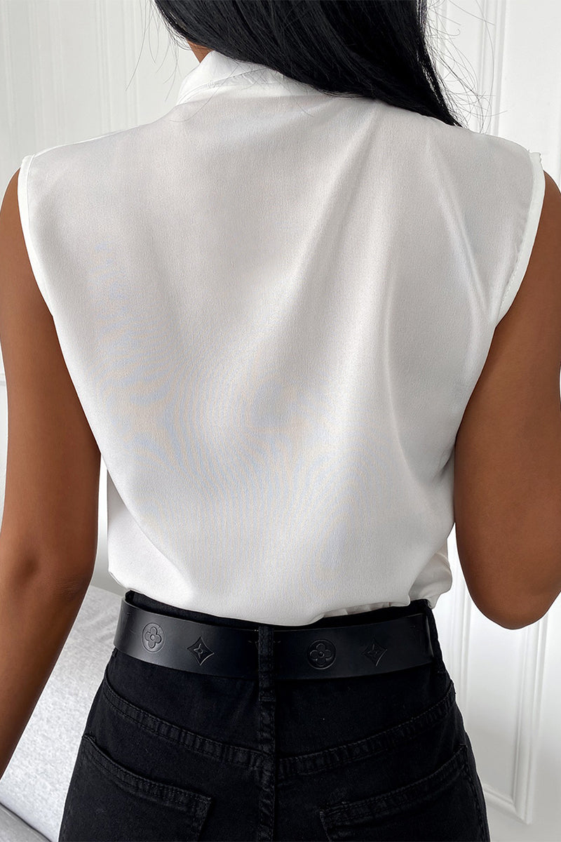 Color V Neck Blouses(4 Colors)