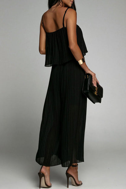 Simplicity Fold Strapless Loose Jumpsuits(3 Colors)